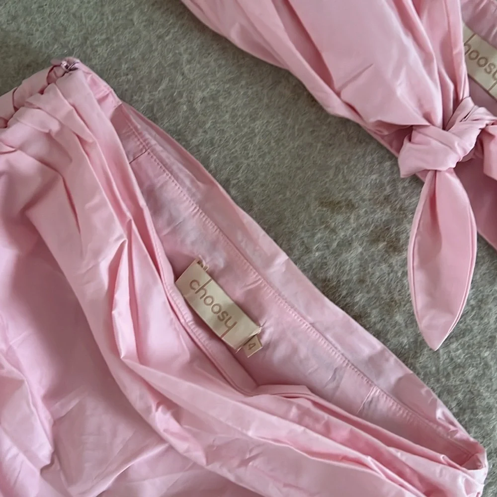 Baby Pink Mini Skirt and Top Set - Picture 6 of 6